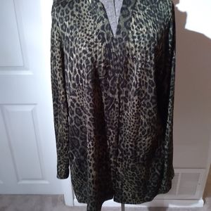 Susan Graver Animal Print Cardigan